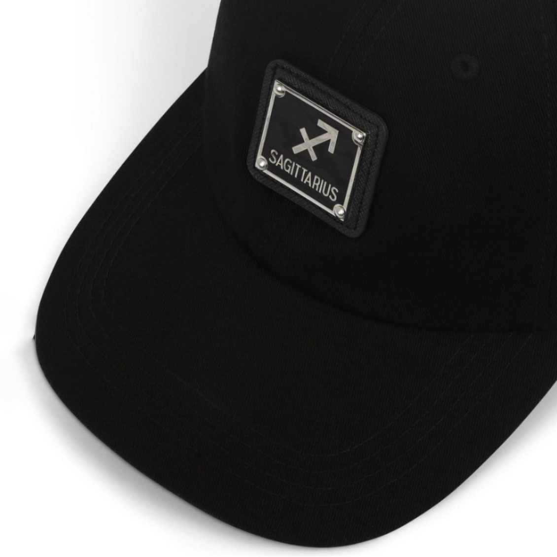 Black and silver Sagittarius dad hat