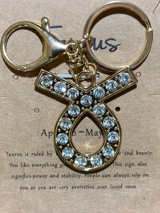 Taurus keychain/bag charm